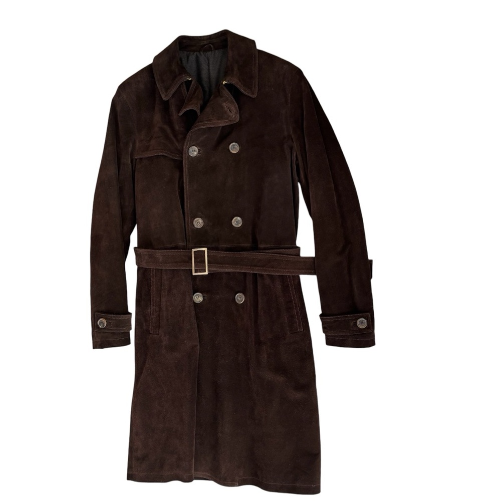 BALLY // Men’s Merlin Leather Trench Coat
